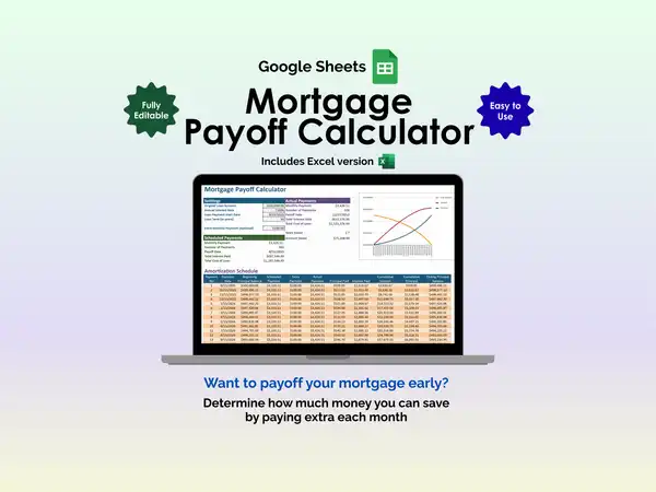 Mortgage Payoff Calculator - Google Sheets