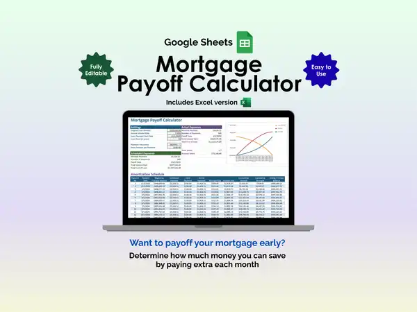 Mortgage Payoff Calculator - Google Sheets