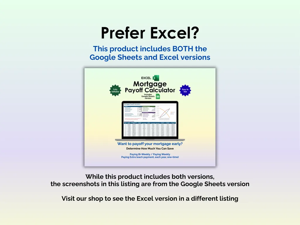 Mortgage Payoff Tracker - Sheets - Other