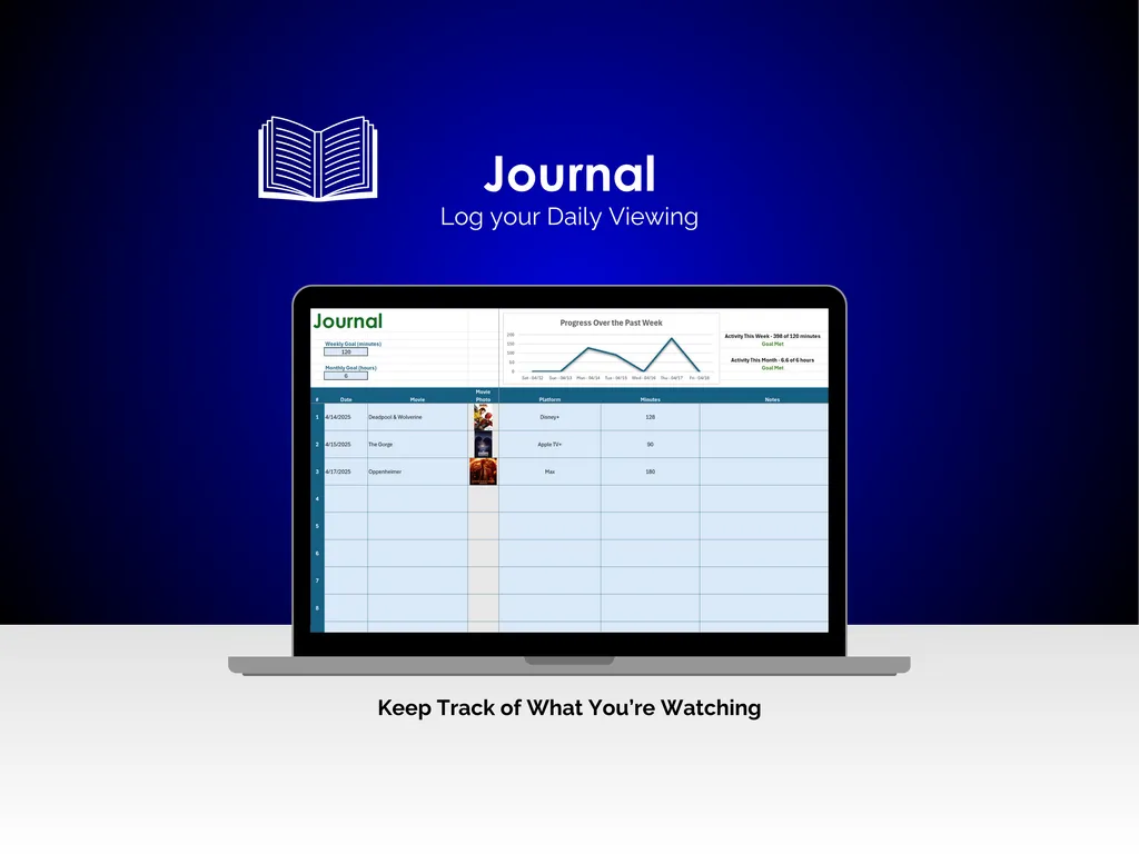 Movie Tracker - Excel - Journal
