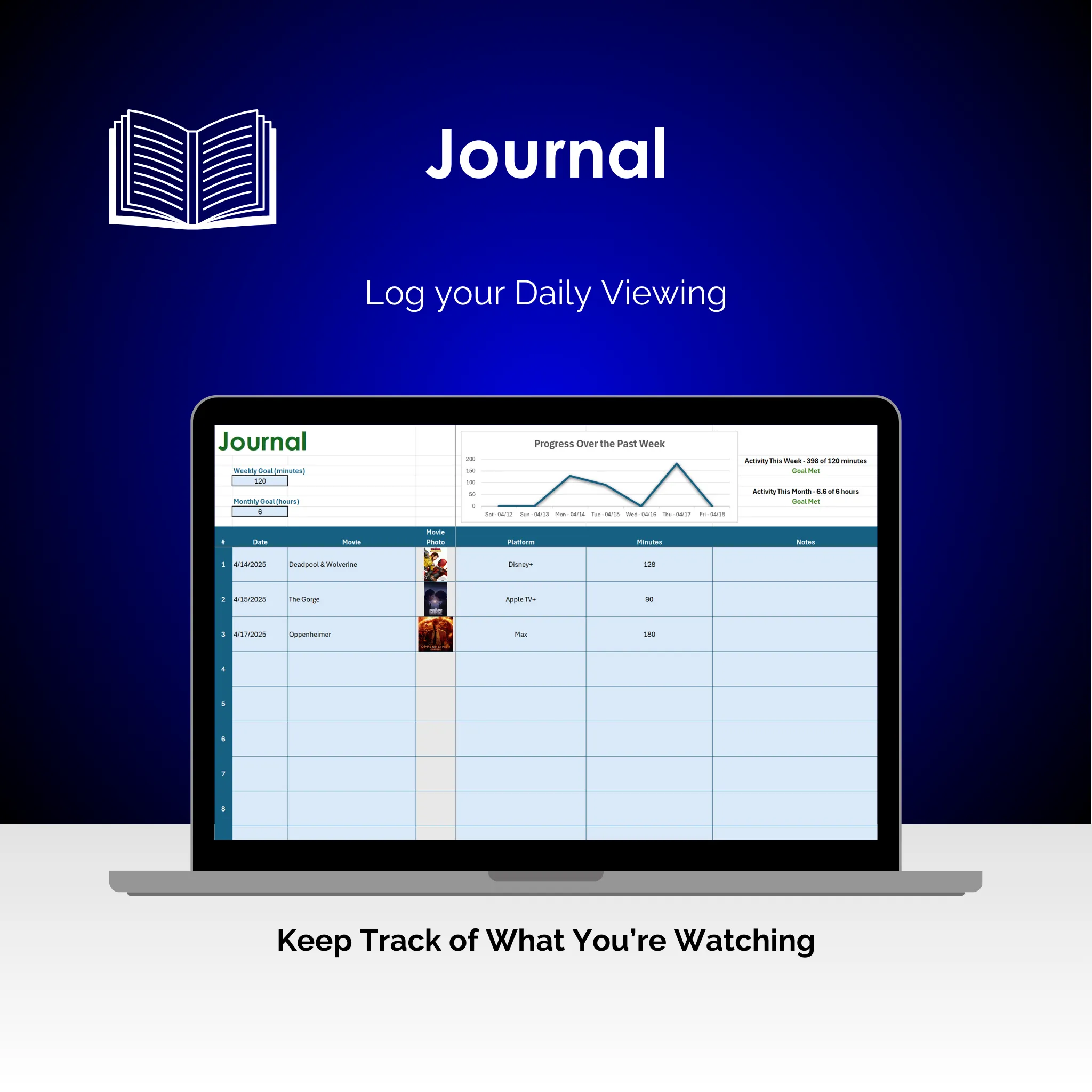 Movie Tracker - Excel - Journal