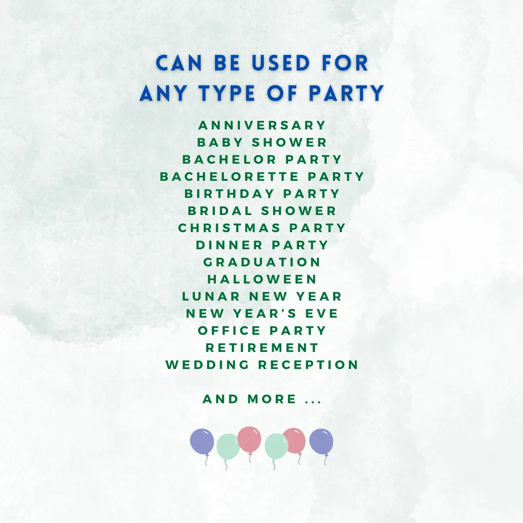 Party Planner - Excel - Options