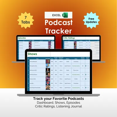 Podcast Tracker - Excel