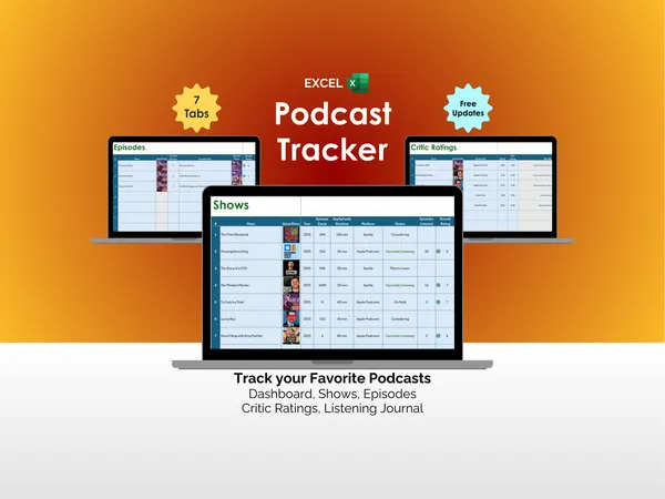 Podcast Tracker - Excel