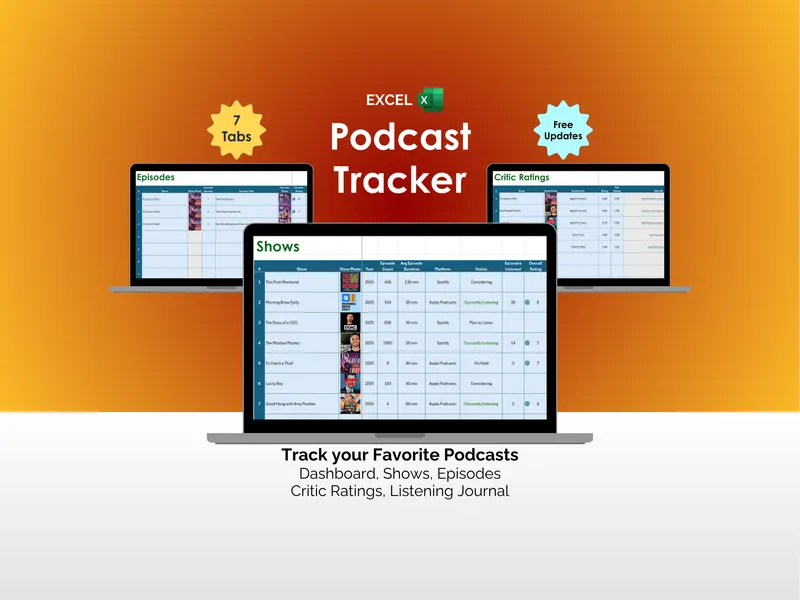 Podcast Tracker - Excel