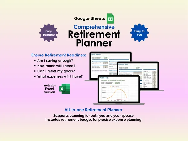 Retirement Planner - Google Sheets