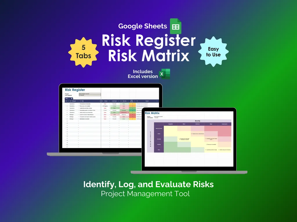 Risk Register and Matrix - Sheets