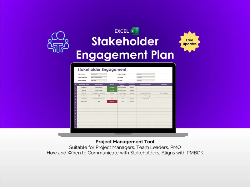 Stakeholder Engagement Plan - Excel