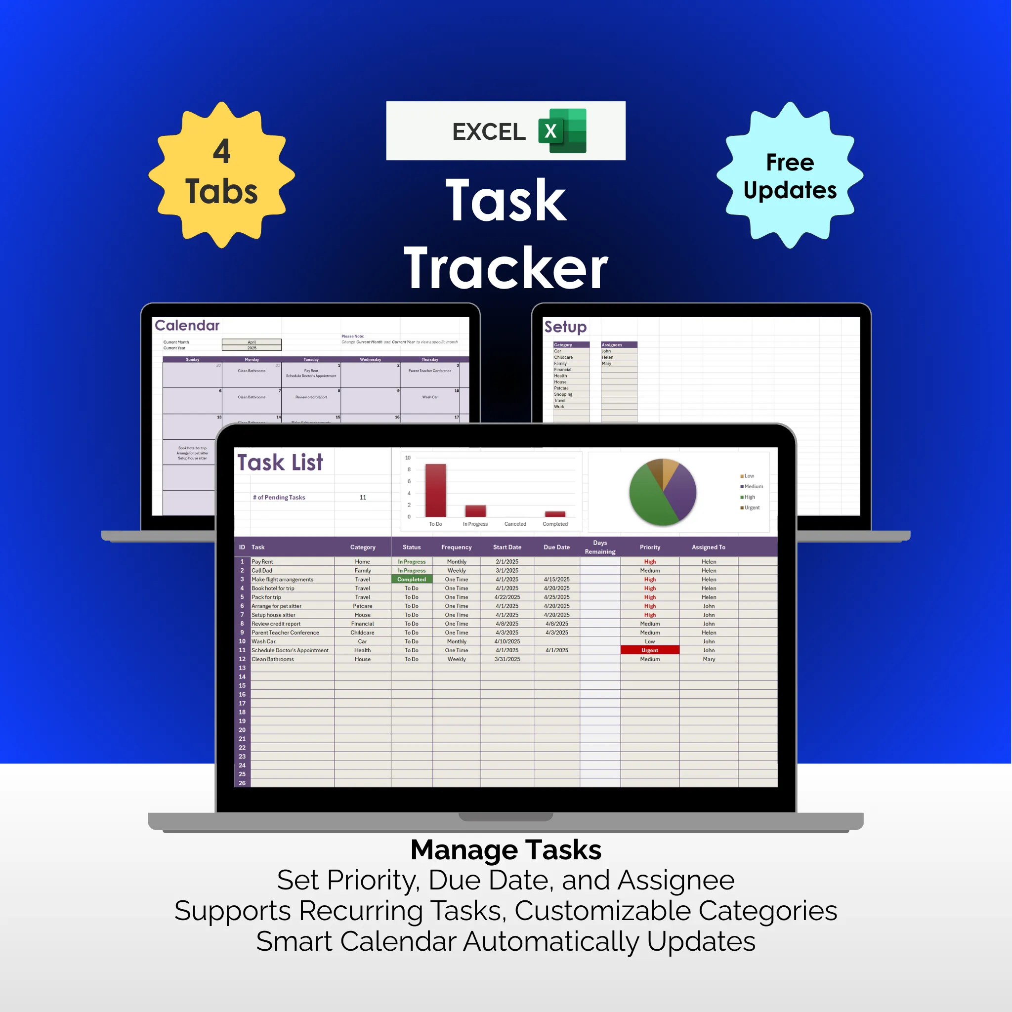 Task Tracker - Excel