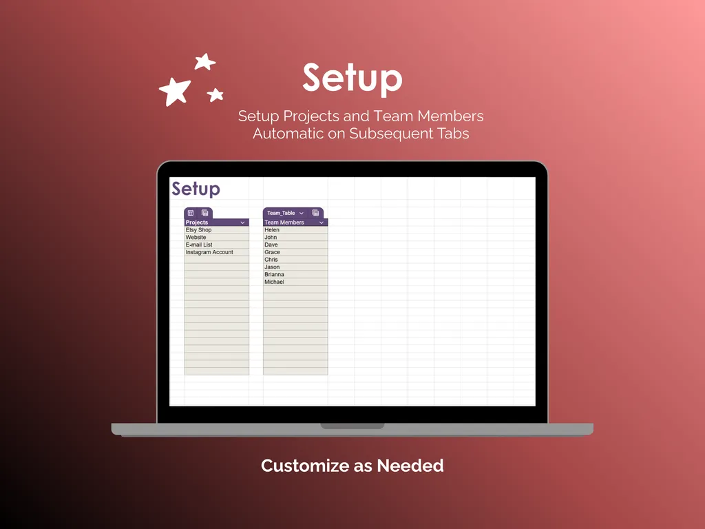 Time Tracker - Sheets - Setup