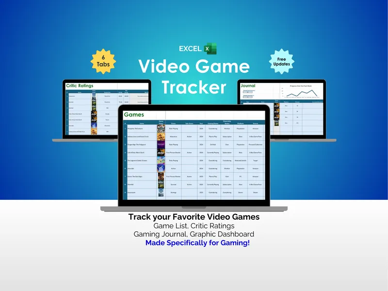 Video Game Tracker - Excel