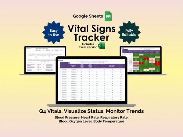 Vital Signs Tracker - Google Sheets