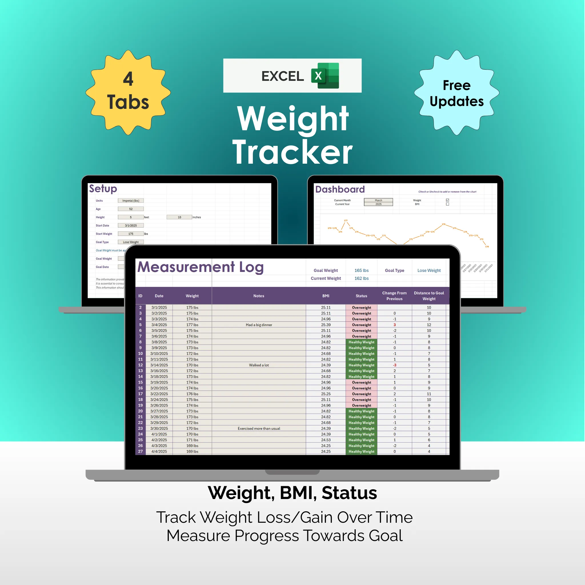 Weight Tracker - Excel